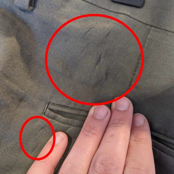 PHILIPPE DUBUC - Green zipped cuff suit - Sz 44 Pants Sz 36 - Picture 14 of 15